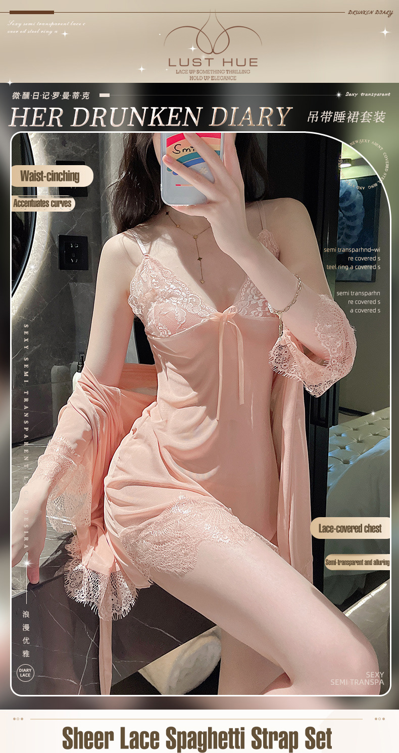 Babydoll Lingerie Sexy Nightdress Thong Set Underwear