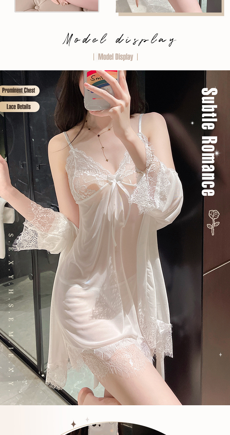 Babydoll Lingerie Sexy Nightdress Thong Set Underwear