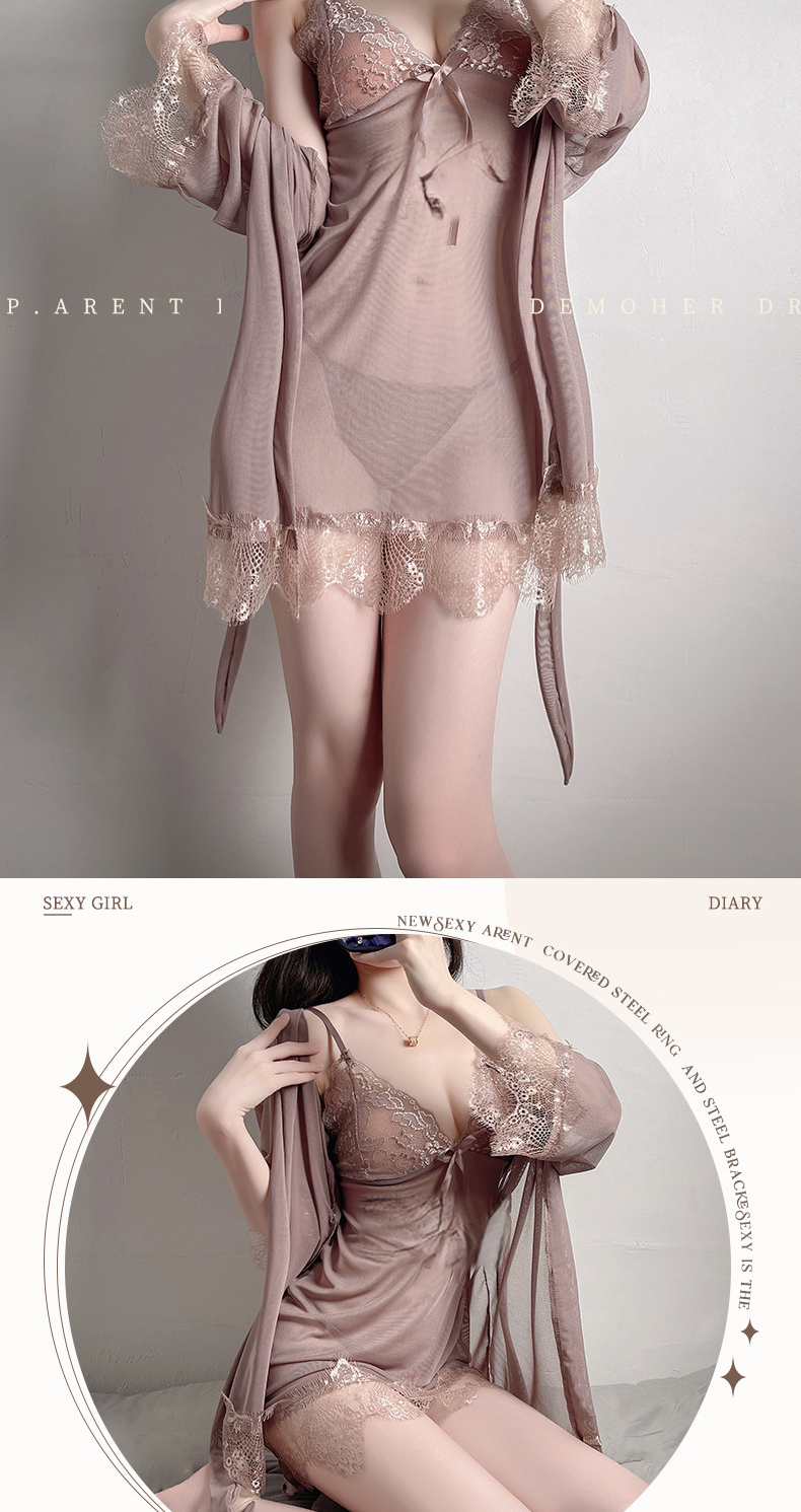 Babydoll Lingerie Sexy Nightdress Thong Set Underwear