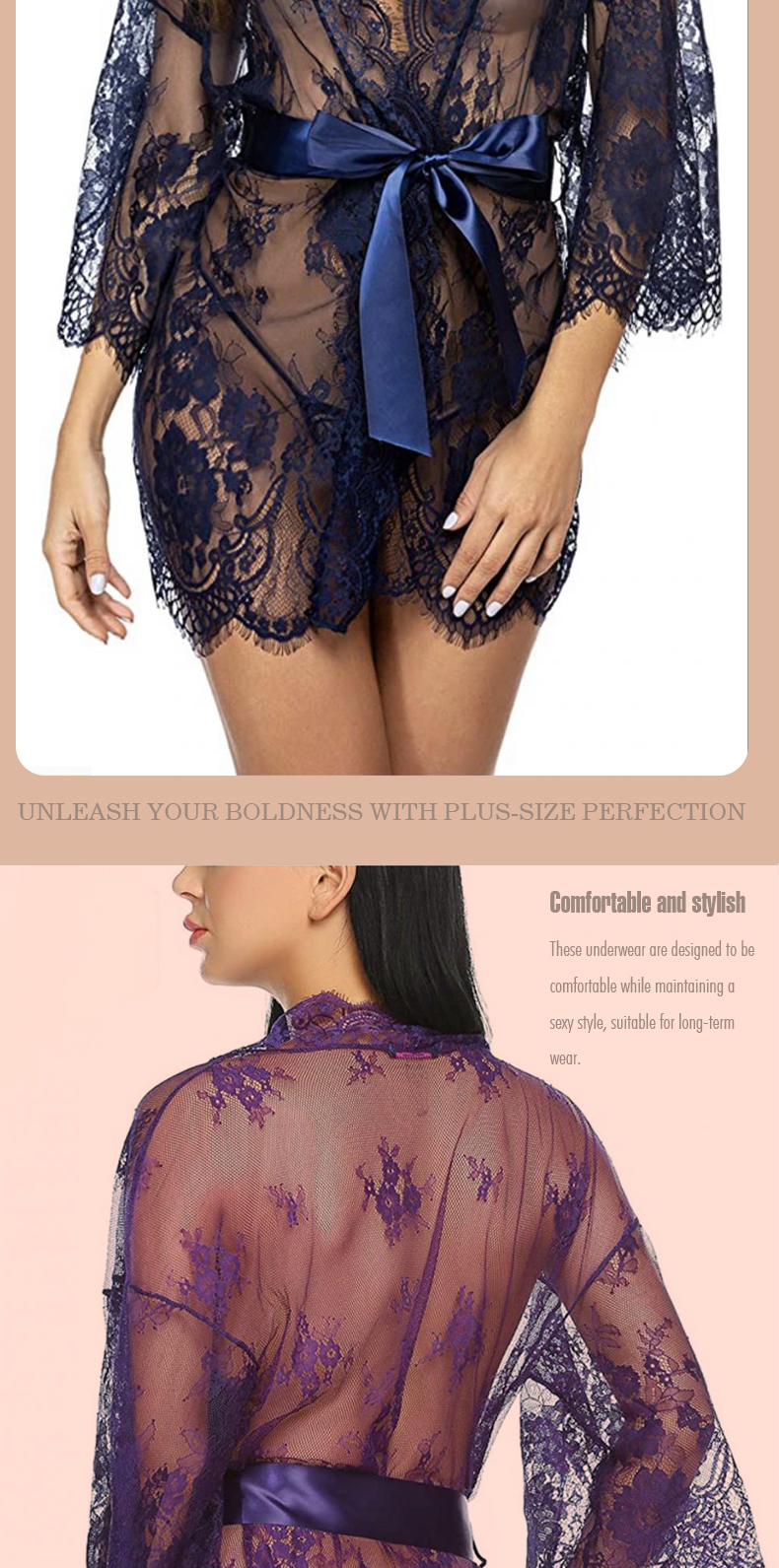 Black Lady Sexy Lingerie For Women Plus Size
