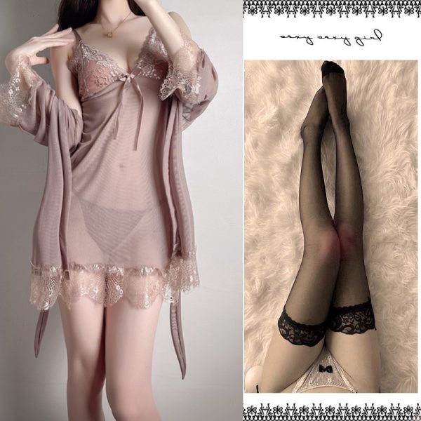 Babydoll Lingerie Sexy Nightdress Thong Set Underwear