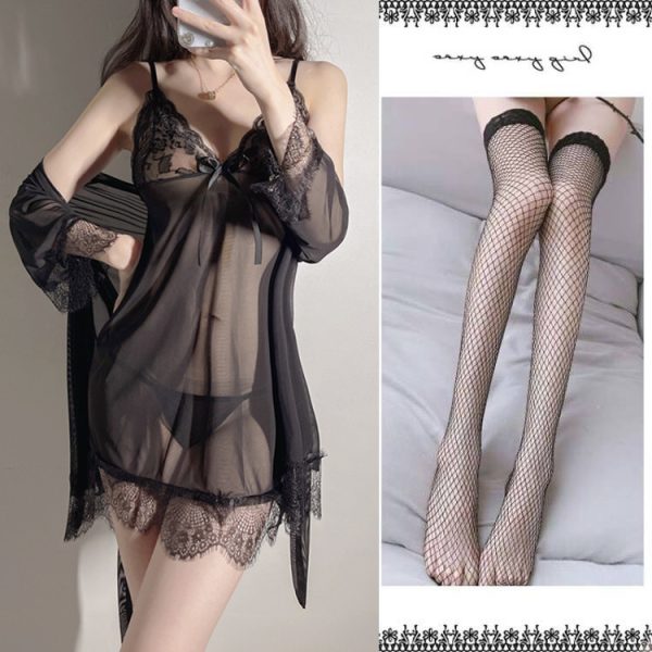 Babydoll Lingerie Sexy Nightdress Thong Set Underwear