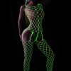 Glow In The Dark Lingerie Sexy Night Light Fishnet Tights
