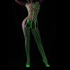 Glow In The Dark Lingerie Sexy Night Light Fishnet Tights