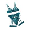 Emerald Green Lingerie Sexy Bra and Penty Set