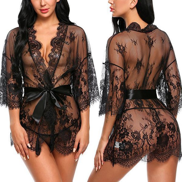 Black Lady Sexy Lingerie For Women Plus Size