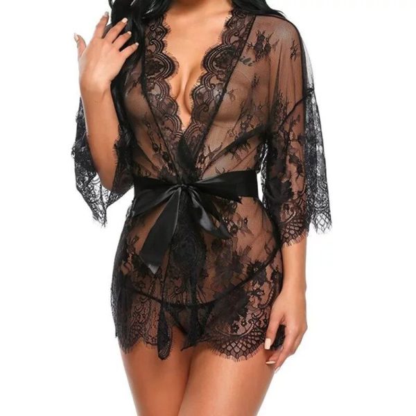 Black Lady Sexy Lingerie For Women Plus Size