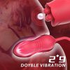 LustHue Female Adult Sex Toys Dual-Action Rose Vibrator Nipple Massager & Vaginal